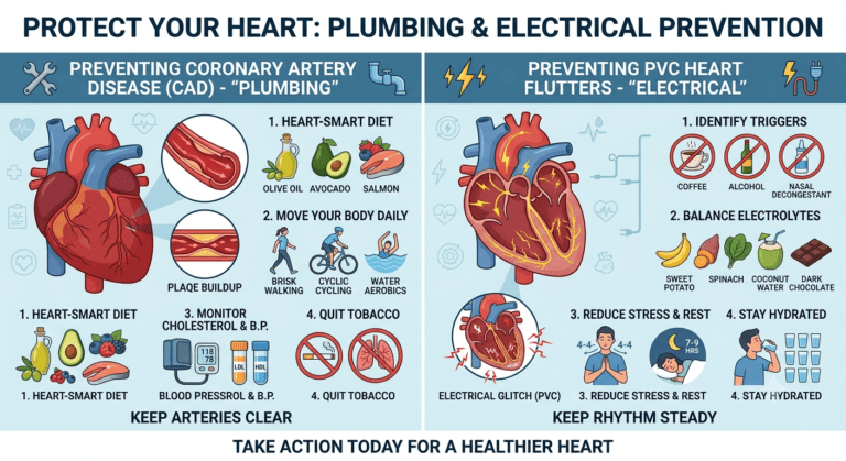 prevent coronary artery disease and pvcs